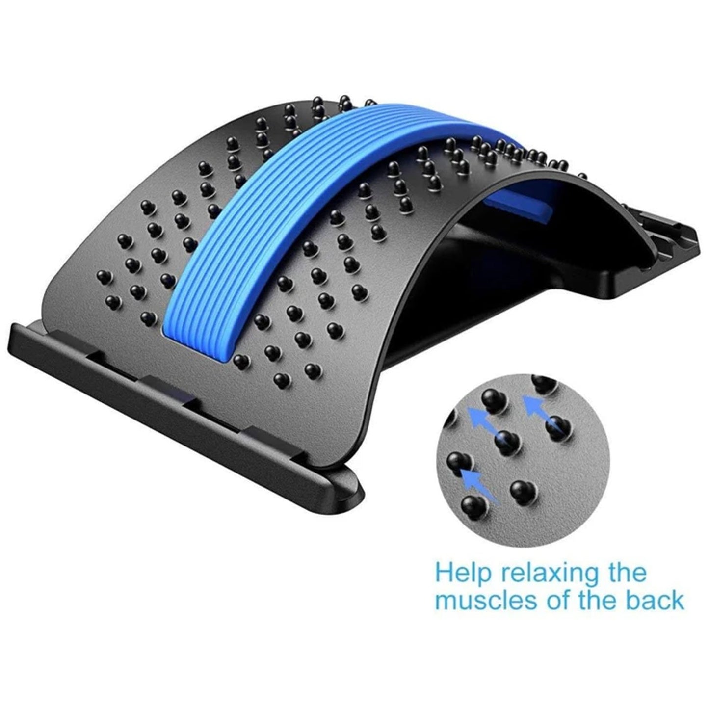 Back Stretcher Multi-Level Lumbar Back Device for Upper and Lower Pain Relief