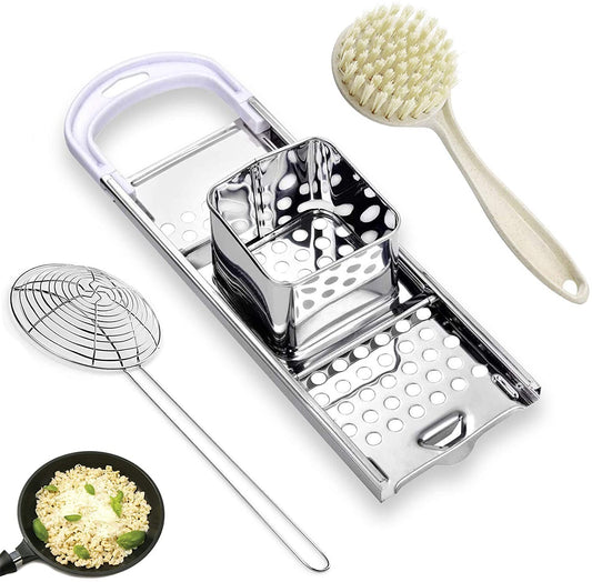 Dumpling Maker with Spider Strainer and Cleaning Brush