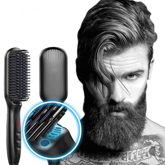 Beard & Hair Straightener Heated Iron Comb